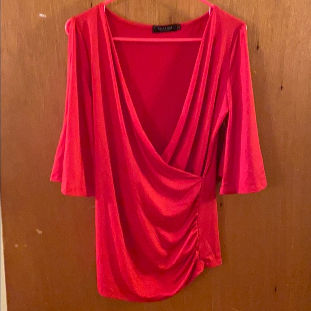 Red dressy blouse